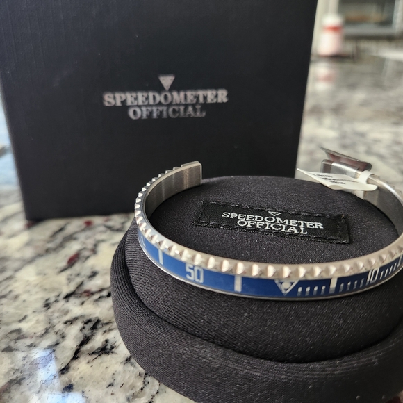 Speedometer Official Vintage Steel Matt Blue bracelet - Picture 3 of 6